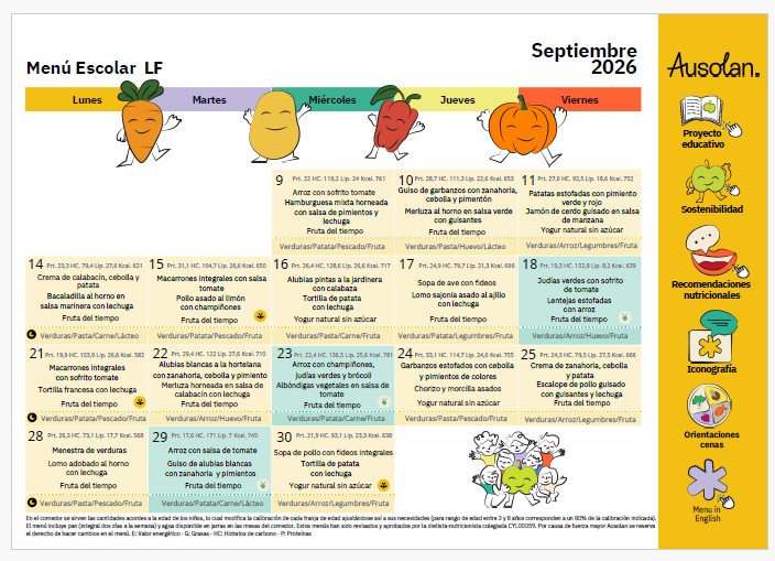 MENUSEPTIEMBRE 26